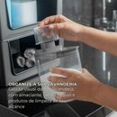 Kit Dispenser Organizador de Lavanderia 2,3 + 1,5 L Acrílico AMACIANTE SABÃO EM PÓ SABONETE LÍQUIDO