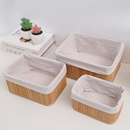 Kit 3 Cestos Organizadores de Bambu Design Premium – Multiuso para Cozinha, Banheiro e Lavanderia - Angel & Home