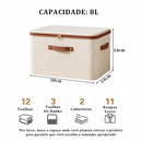 Caixa Organizador Dobrável até 56L em Tecido – Lavanderia e Quarto em Ordem Sem Esforço - Angel & Home