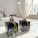 Kit Lavabo Vidro 250 ml Completo Luxo Com Bandeja Promoção Decorativo Ambar Banheiro Presente Chique