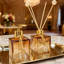 Kit Lavabo Vidro 250 ml Completo Luxo Com Bandeja Promoção Decorativo Ambar Banheiro Presente Chique