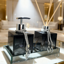 Kit Lavabo Elegante em Vidro – Banheiro Organizado e Aconchegante 250ml - Angel & Home