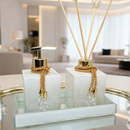 Kit Lavabo Elegante em Vidro – Banheiro Organizado e Aconchegante 250ml - Angel & Home