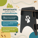 Comedouro Elevado Personalizado Gato Ou Cachorro De Madeira