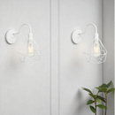 Luminária Arandela de Parede Retrô Diamante Aramado 127v/220v
