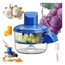 Descascador Elétrico de Alho Frutas e Vegetais Automático – Design Portátil e Bateria Recarregável via USB