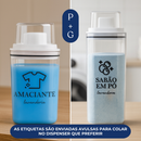Kit Dispenser de Lavanderia -1-5l-e-2-3l com Etiquetas - Organização e Praticidade