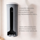 Suporte Sacola de Lixo Multiuso Dispenser Parede Puxa Saco Organização Cozinha