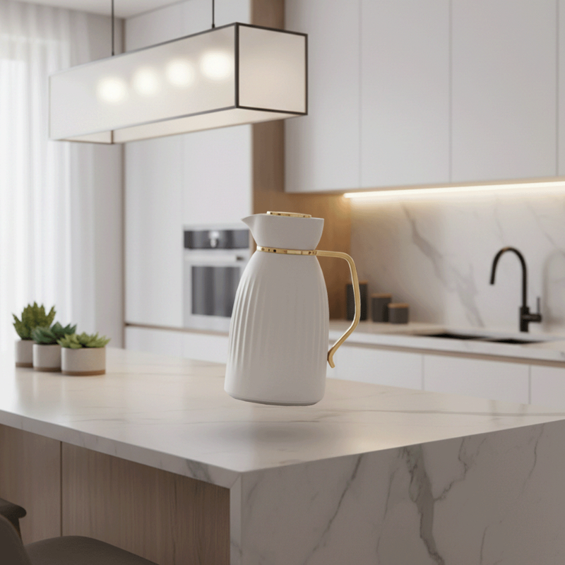 Garrafa Térmica Café 1 Litro Click Abre e Fecha Premium