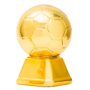 Kit Futebol 1 - Chuteira Dourada Decorativa + 1 Bola Dourada + Decoração - Festa Novo