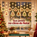 Cortina de Luz LED Natal 3,5m com 138 LEDs e 10 Pingentes Decoração Mágica para Janela e Árvore