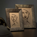 Porta Retrato Dourado 10x15 Poliestireno Decorativo Luxo