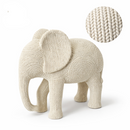 Elefantes Decorativos Kit 2 Peças Gesso Premium Elefante Grande Médio Decoração Sala Luxo Escultura