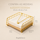 Porta Guardanapo de Bambu | Organizador Decorativo para Mesa, Cozinha e Área Gourmet