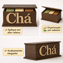 Porta Sachê De Chá Em MDF Vintage Cozinha