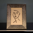 Porta-Retrato Dourado 10x15 cm em Poliestireno | Decorativo para Sala e Quarto