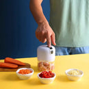 Mini Processador Elétrico de Alimentos Portátil com 3 lâminas de aço inox USB 250 ml Bivolt