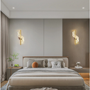 Arandela Luminária De Parede Moderna Dourada Led 4w Fibra Ótica Acrílica Muda De Cor