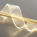 Arandela Luminária De Parede Moderna Dourada Led 4w Fibra Ótica Acrílica Muda De Cor