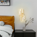 Arandela Luminária De Parede Moderna Dourada Led 4w Fibra Ótica Acrílica Muda De Cor