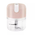 Mini Processador Elétrico de Alimentos Portátil com 3 lâminas de aço inox USB 250 ml Bivolt