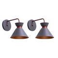 Kit de 2 arandelas internas retrô Dubai em alumínio, iluminação decorativa para parede, da marca Angel & Home.