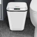 Lixeira automática inteligente de 16L com sensor infravermelho, aberta facilmente por toque, ideal para banheiro, cozinha e escritório.
