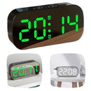 Relógio de Mesa Digital Cabeceira Despertador LED Espelhado Moderno