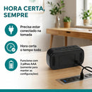 Relógio de Mesa Digital Cabeceira Despertador LED Espelhado Moderno