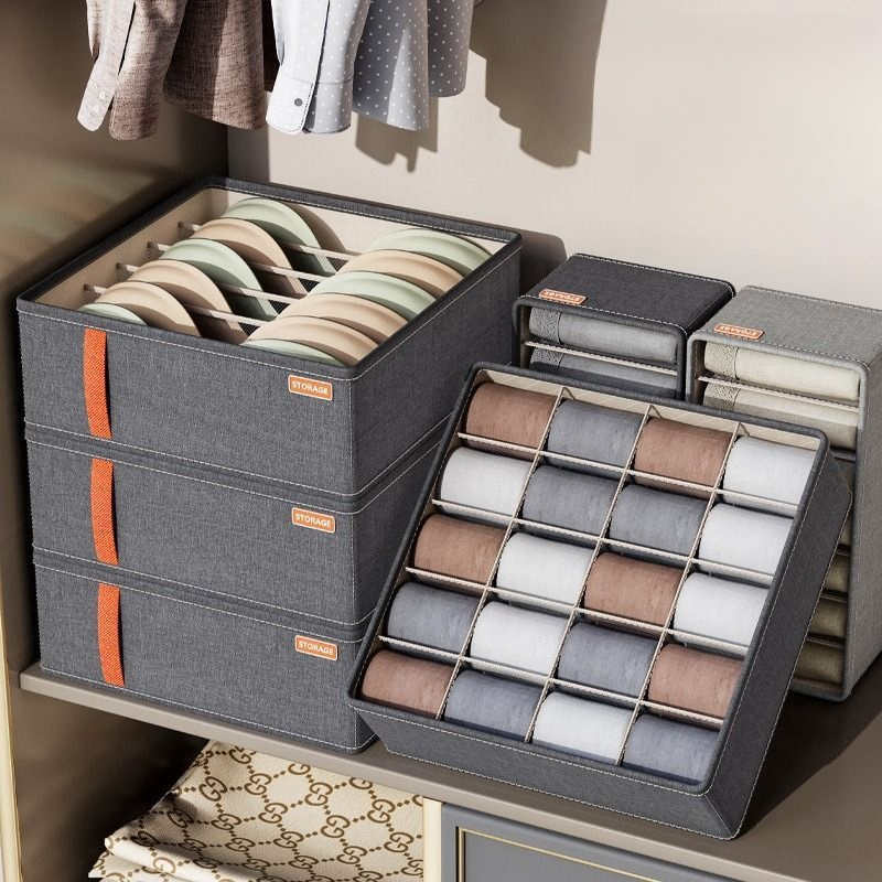 Colmeia Organizador De Guarda Roupa/Caixa De Armazenamento Dobrável Para Meias/Organizador De Calça Jeans