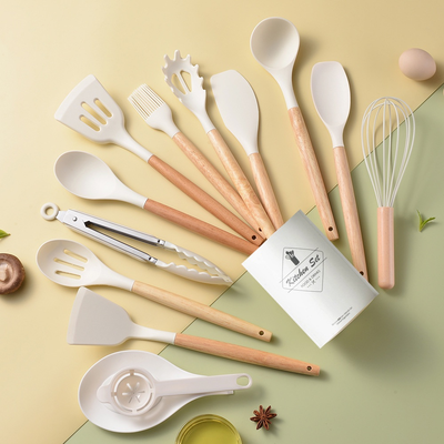 Kit 12 Utensílios de Cozinha de Silicone Antiaderente - Decoração Cozinha