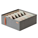 Caixa organizadora dobrável Angel & Home para roupas íntimas, meias e calças jeans, com divisórias e design compacto.