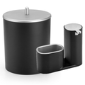 Kit Luxo Cozinha: Lixeira 5L + Dispenser Porta Detergente – Pia Organizada e Visual Clean - Angel & Home