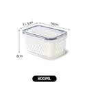 Kit 3 Potes Organizadores Geladeira Para Alimentos Vegetais Cozinha Moderna Uso Microonda