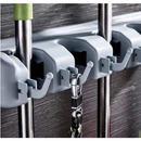 Suporte Organizador Multiuso 5 Lugares 6 Ganchos Porta Vassoura Rodo Chaves Posições