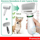 Escova Secadora Pet 110V- 2 EM 1 Seca Remove Pelos Cachorro Coelho Gato ，Baixo Ruído!