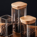 OFERTA Pote Acrílico Com Tampa Quadrado Vedação Transparente Universal 1000ml 800ml 500ml