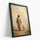 Quadro Decorativo Religioso Pastoreio para Sala/Quarto