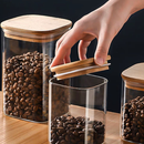 OFERTA Pote Acrílico Com Tampa Quadrado Vedação Transparente Universal 1000ml 800ml 500ml