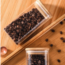 OFERTA Pote Acrílico Com Tampa Quadrado Vedação Transparente Universal 1000ml 800ml 500ml