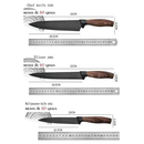 Conjunto De Facas Inox 6 Peças Antiaderente Com Cabo Reforçado Descascador E Tesoura Lucky Bazar