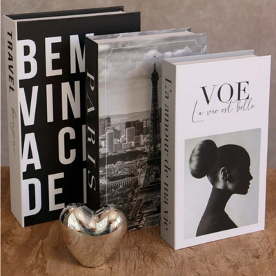 Conjunto de Caixas Livro Decorativas Organizadoras – Organização Discreta e Elegante para sua Casa