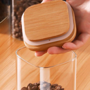 OFERTA Pote Acrílico Com Tampa Quadrado Vedação Transparente Universal 1000ml 800ml 500ml