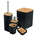 Kit Banheiro Luxo 5 Peças com Detalhes em Bambu – Conjunto Completo para Lavabo - Angel & Home