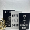 Conjunto de Caixa Livro Decorativa Organizadora Para Joias e Documentos 3pcs Papel