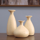 Trio de Vasos Decorativos Garrafa em Cerâmica Porto – Vasos para Sala, Quarto, Escritório - Angel & Home