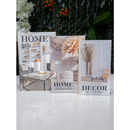 Conjunto de Caixa Livro Decorativa Organizadora Para Joias e Documentos 3pcs Papel