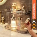 Prateleira Organizador Diamante Acrílico Porta Maquiagem Suporte Multiuso De Mesa