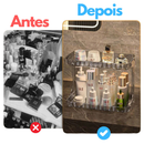 Prateleira Organizador Diamante Acrílico Porta Maquiagem Suporte Multiuso De Mesa