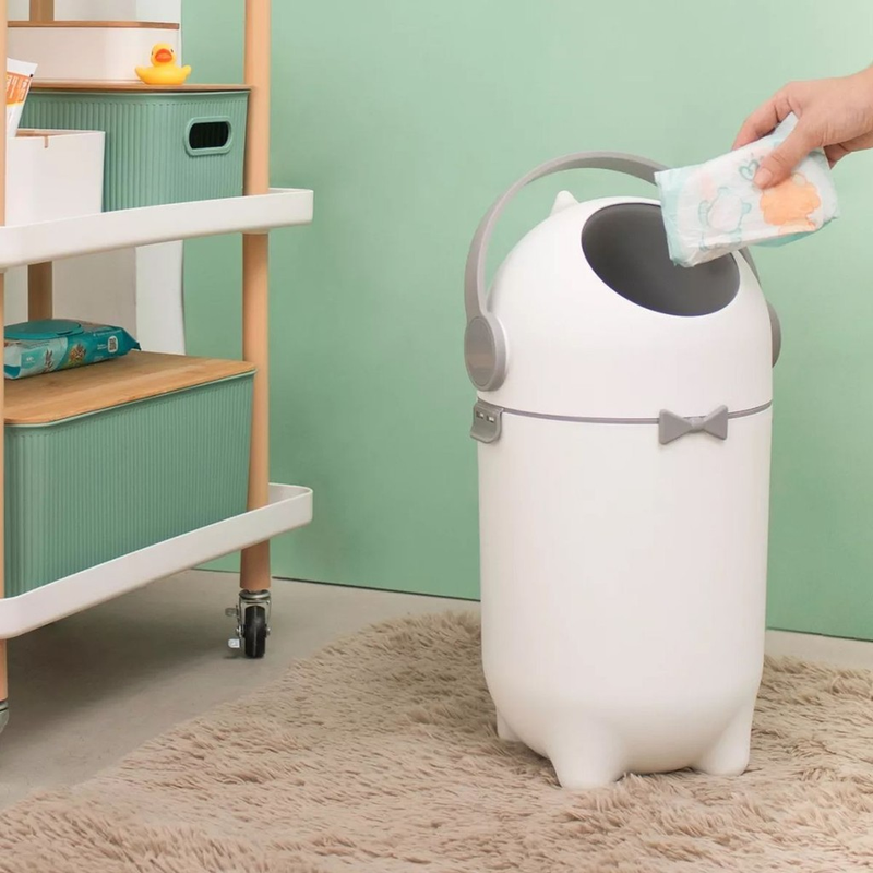 Lixeira Sistema Antiodor Fralda Bebe Lixo Magico Branca - KZI